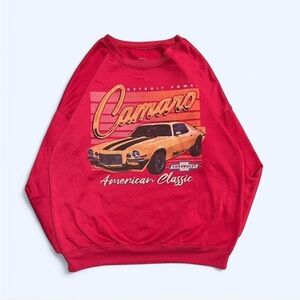 Red Camaro American Classic Crewneck Sweatshirt Women’s XS Chevy Car